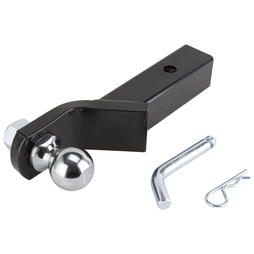 Hitch Kit, Steel, Silver/Black, Chrome/Powder Coated/Zinc Plated, For: Trailer Towing, 3 -Piece