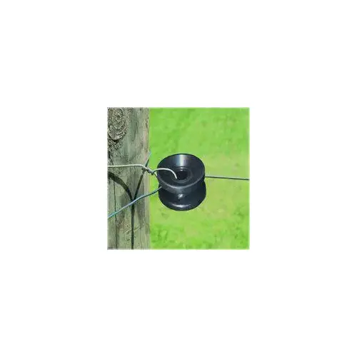 Zareba ICDB-FS Fi-Shock Corner and End Insulator, 14 ga Fence Wire, Black - pack of 10