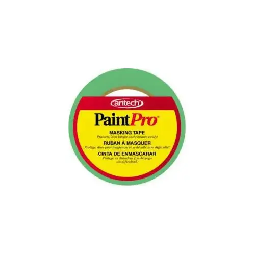 PaintPro 309 Series 309-48 Masking Tape, 55 m L, 48 mm W, Crepe Paper Backing, Green