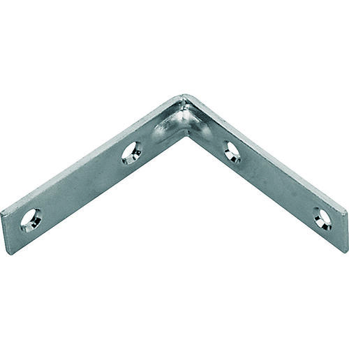 ProSource CB-S02-C4PS Corner Brace, 2 in L, 2 in W, 5/8 in H, Steel, Bright Brass, 1.8 mm Thick Material - pack of 4