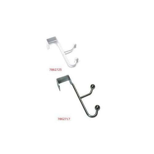 Utility Hook, 1 in W, Metal, Chrome-Plated, 22 lb, 2-5/8 in Projection