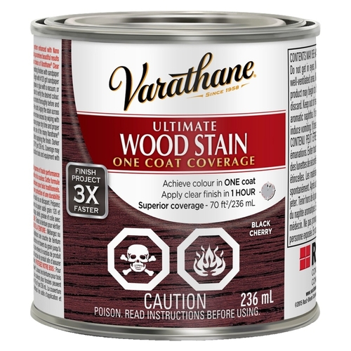Varathane 302975 Wood Stain, Black Cherry, Liquid, Can