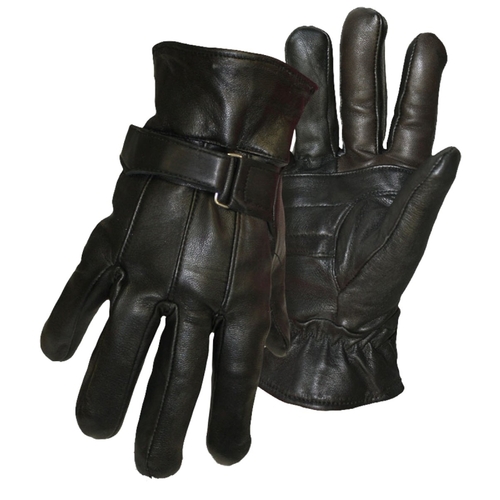 Boss 7182M Insulated Gloves, M, Wing Thumb, Self-Hemmed Cuff, Grain Sheepskin Leather Palm