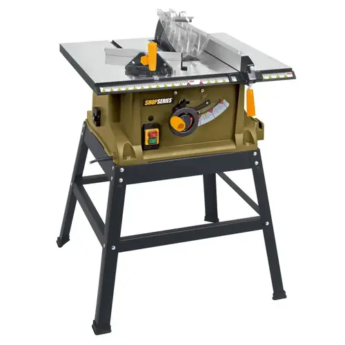 Rockwell SS7203 Shop Portable Table Saw, 120 V, 15 A, 10 in Dia Blade, 5/8 in Arbor, 4800 rpm Speed