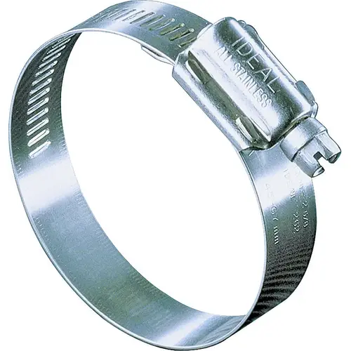 Ideal Tridon 6848053 Hy-Gear 68-0 Series Interlocked Worm Gear Hose Clamp, Stainless Steel