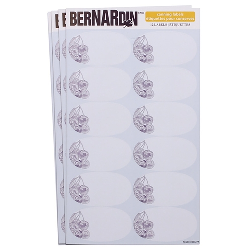 BERNARDIN 6052803020 1880 Canning Label, 2-1/16 in L, 1-1/8 in W, White Background