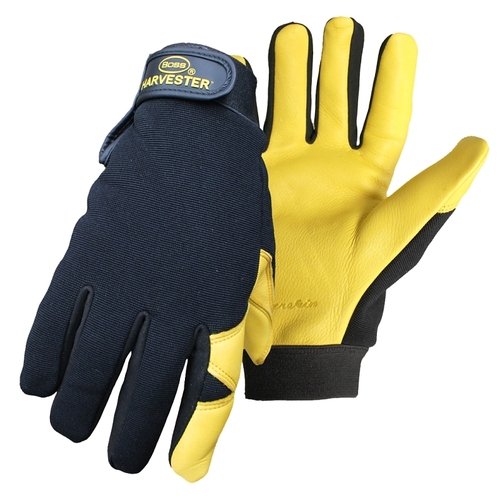 Boss 4187X L Gloves, XL, Adjustable, Elastic Wrist Cuff, Polyester/Spandex Back, Polyester Lining
