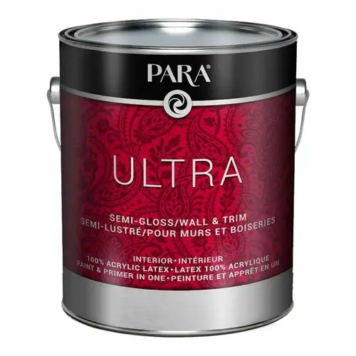 Ultra 8300 8302-16 Interior Paint, Semi-Gloss, 1 gal Deep Base