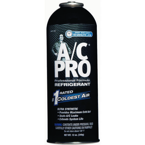A/C Pro ACP102-6 AC Refrigerant, 12 oz Can, Liquid-Based Aerosol