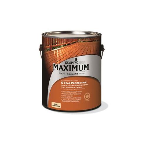 Olympic 79562C 3.78L 79562C Stain and Sealant, Redwood, Liquid, 1 gal, Pail
