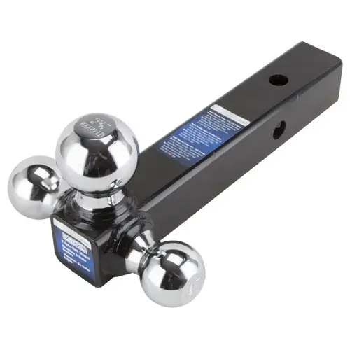 Tri-Ball, 1-7/8, 2, 2-5/16 in Dia Ball, Steel Silver