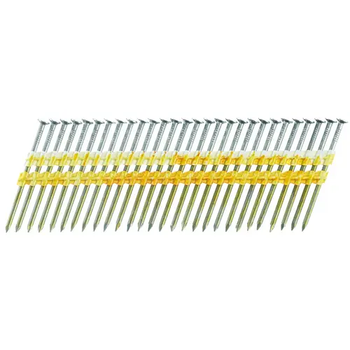 Senco GD25APBSN Collated Nail, 2-1/2 in L, Steel, Bright Basic, Full Round Head, Smooth Shank - pack of 5000