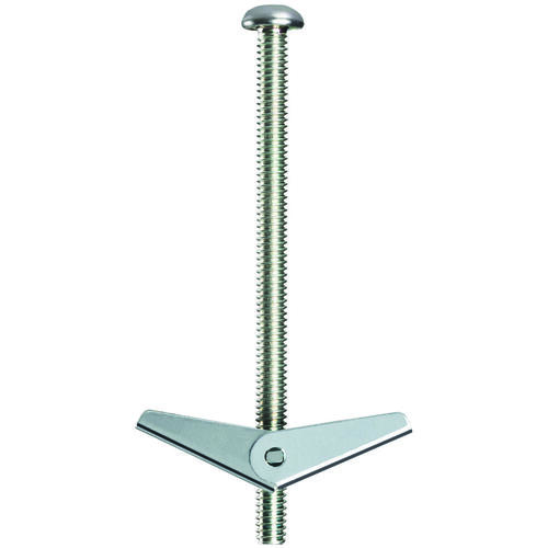 Spring Toggle Bolt, 4 in L, Steel, 118 lb - pack of 2