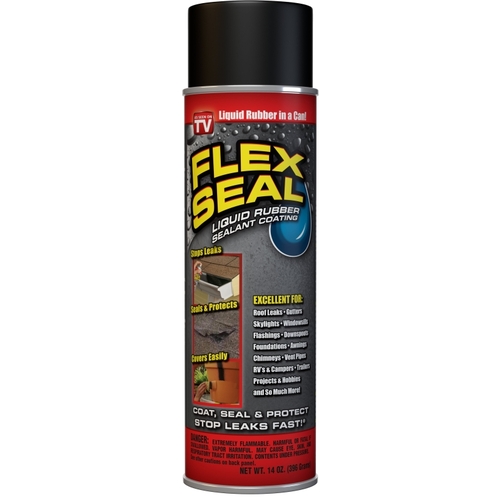 Flex Seal FSC20 Rubberized Sealant Coating, Black, 14 oz, Can