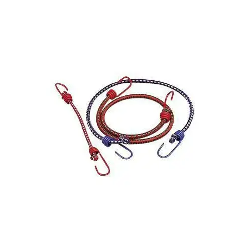 Erickson 06630 Bungee Cord, 9 mm Dia, 30 in L, Assorted, Hook End