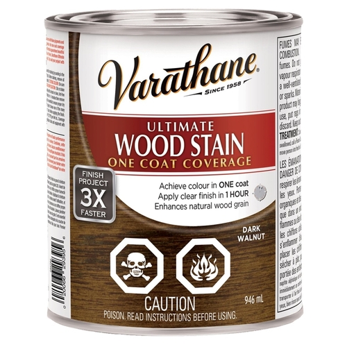 Varathane 286786 Wood Stain, Dark Walnut, Liquid, Can
