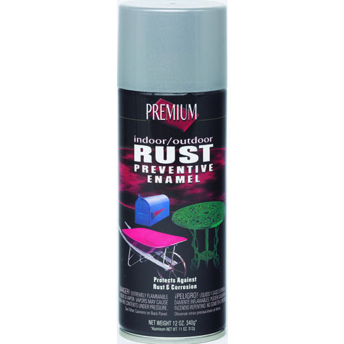 Rust-Preventative Spray Paint, Aluminum, 12 oz, Aerosol Can