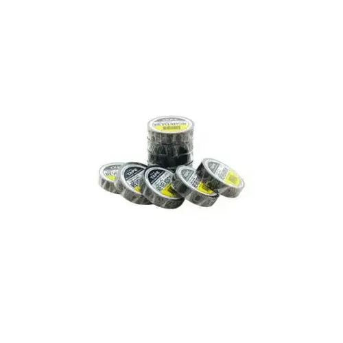 1630 Electrical Tape, 66 ft L, 3/4 in W, PVC Backing, Black - pack of 250