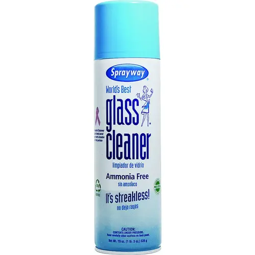 Glass Cleaner, 19 oz Can, Liquefied Gas - pack of 12