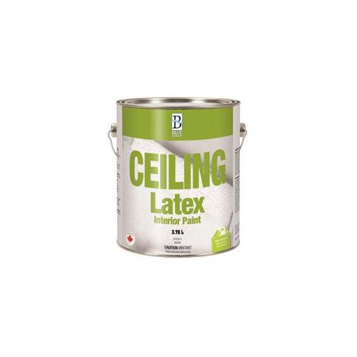 Ceiling Paint, Flat, White, 3.78 L - pack of 2