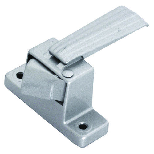 Inside Door Latch, Zinc, Aluminum, 5/8 to 1-1/2 in Thick Door, 5/8 in Backset