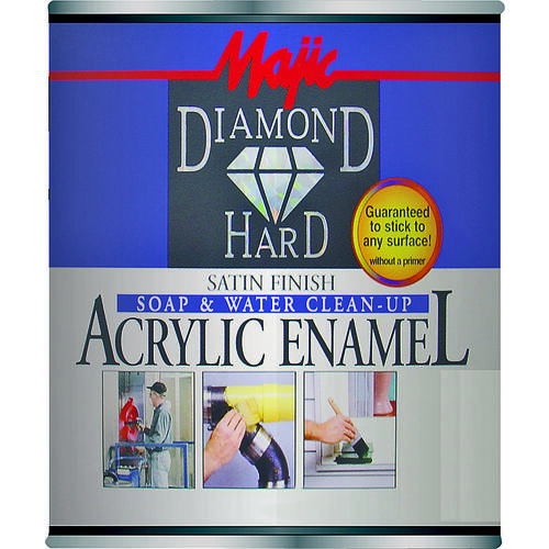 Diamondhard Anti-Rust Acrylic Paint, Satin White, Qt.