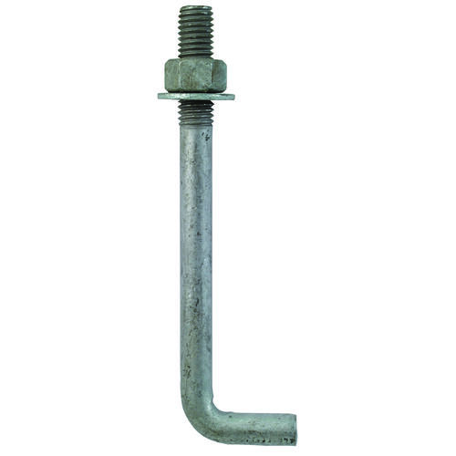 Simpson Strong-Tie LBOLT50600 L-Bolt Series Anchor Bolt, 1/2 in Dia, 6 in L, Unfinished