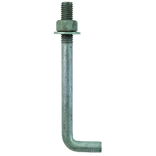 L-Bolt Series Anchor Bolt, 1/2 in Dia, 6 in L, Unfinished