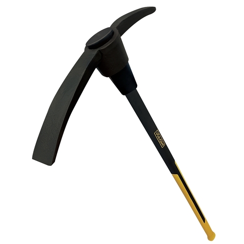 Railroad Mattock, Fiberglass Handle, 5 lb Black/Yellow