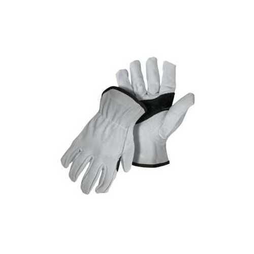 Boss 4064M Driver Gloves, M, Keystone Thumb, Open, Shirred Elastic Back Cuff, Leather