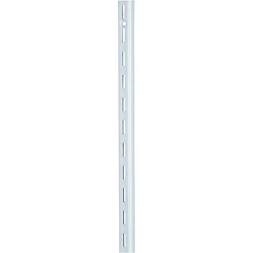 Shelf Standard, 2 mm Thick Material, 5/8 in W, 24 in H, Steel, White