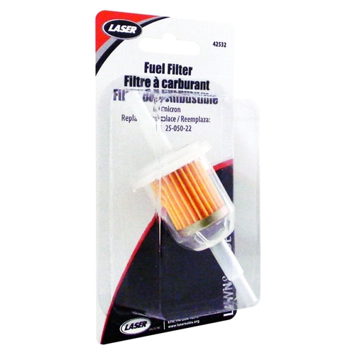 Fuel Filter, 60 um, For: Toro and Kohler 1/4 to 5/16 in Fuel Line Engine Lawn Mowers