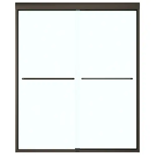 MAAX 135665-900-172 Aura Shower Door, Clear Glass, Tempered Glass, Semi Frame, 2-Panel, Glass, 1/4 in Glass
