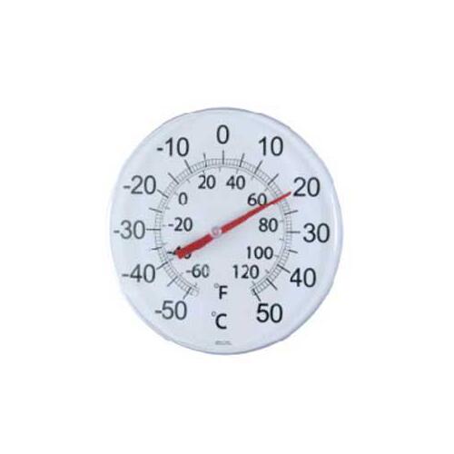 Thermor TR605 Thermometer, Analog, Plastic Casing, White Casing