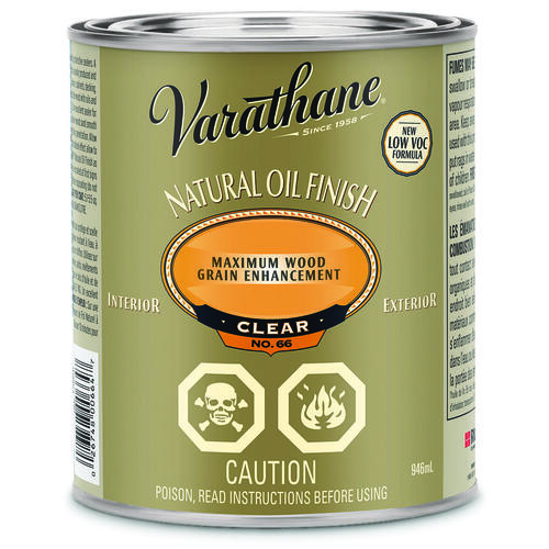 Varathane Y6641 Wood Finish, Liquid, Clear, 946 mL