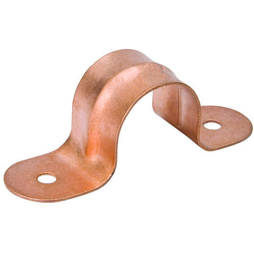 Pipe Strap, 1-1/4 in Opening, Steel Copper - pack of 4