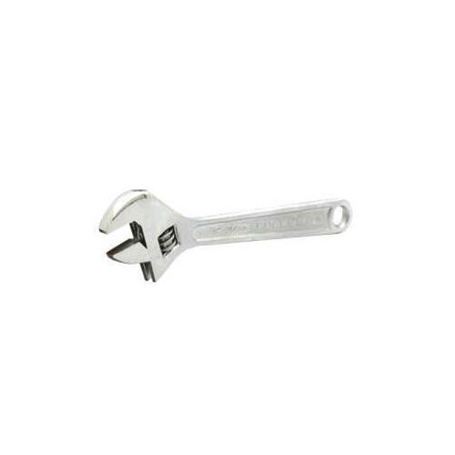 Pro Series Adjustable Wrench, 15 in OAL, Chrome Vanadium Steel, Nickel Plated, Cushion Grip Handle
