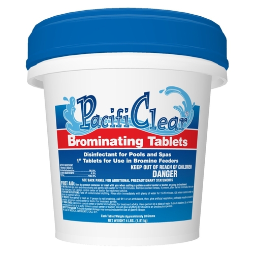 PacifiClear F038004032PC Brominating Sanitizer, 4 lb Pail, Tablet