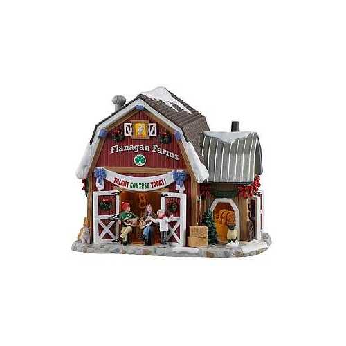 Lemax 15757-XCP4 Talent Contest Flanagans Barn Figurine - pack of 4