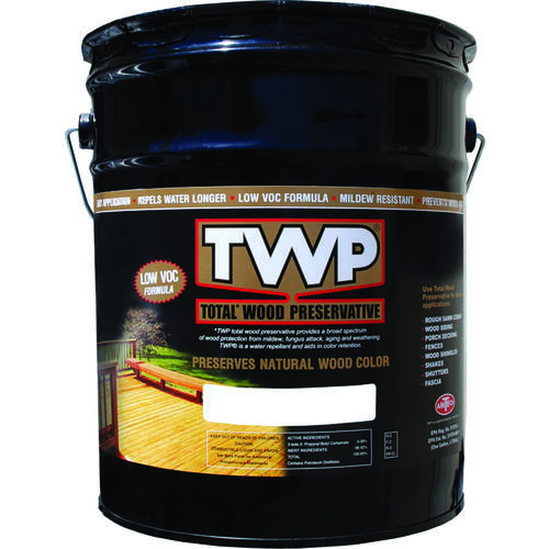 TWP TWP-1520-5 1500 Series -1520-5 Stain and Wood Preservative, Pecan, Liquid, 5 gal