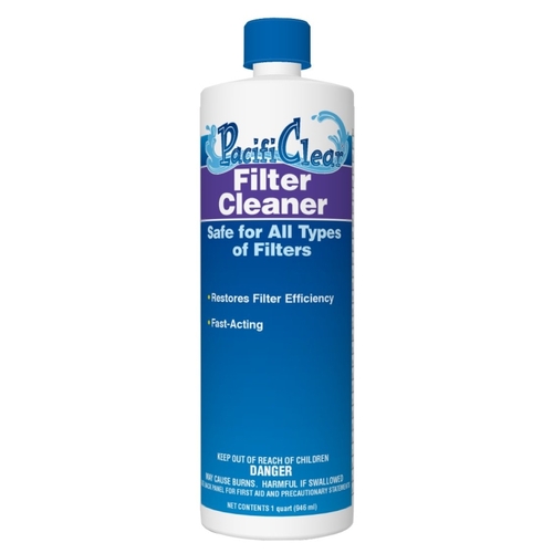 PacifiClear F075001012PC Filter Cleaner and Degreaser, 1 qt Bottle, Liquid