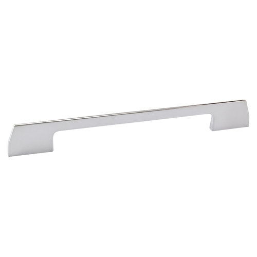 Drawer Pull, 10-1/8 in L Handle, 1-1/4 in Projection, Metal, Chrome