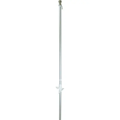 Flag Pole, 1 in Dia, Aluminum