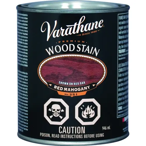 Wood Stain, Red Mahogany, Liquid, 946 mL