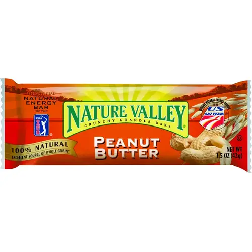 NVPB18 Granola Bar, Peanut Butter Flavor, 1.5 oz