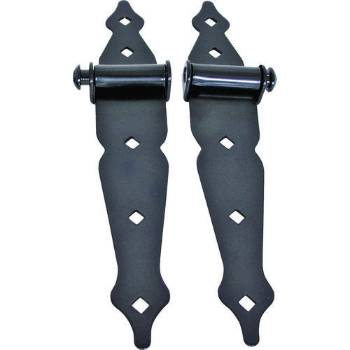 Strap Hinge, Steel, Black, Loose Pin Pin, 180 deg Range of Motion, 40 (Pair) lb - pack of 2