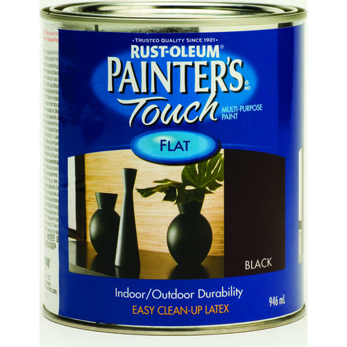 PAINTER'S Touch Brush-On Paint, Flat, Black, 946 mL Can