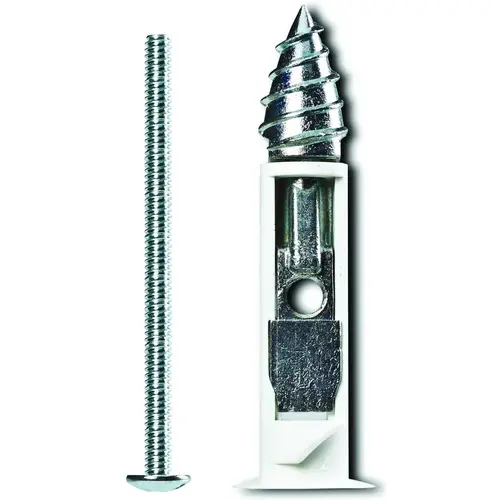 Driller Toggle Bolt, 3 in L, Zinc, Chrome Zinc, 100 lb - pack of 2