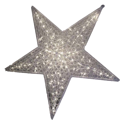 J Hofert 4735-T Star Spun Glass Decor, LED Bulb