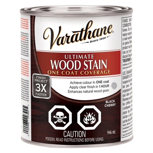 Varathane 286782 Wood Stain, Black Cherry, Liquid, Can